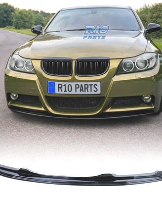 SPOILER LIP BMW E90 E91 05-08 LOOK M NERO LUCIDO