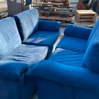 Coppia divani blu