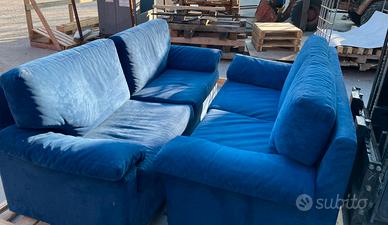 Coppia divani blu