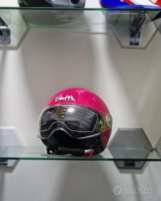 CASCO DEMIJET FUCSIA CON SCRITTA DIEFFE BIANCA