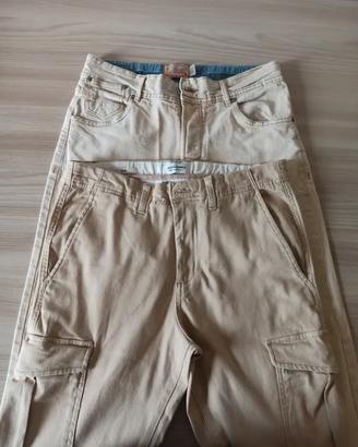 Pantaloni lunghi uomo beige (2 pezzi)