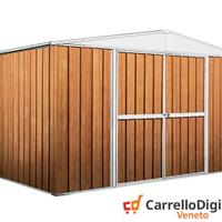 Box in lamiera di Acciaio 360x260cm fin legno