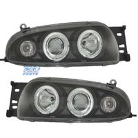 FARI FORD FIESTA 95-99 ANGEL EYES SFONDO NERO