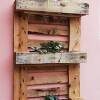 Fioriere da giardino stile riciclo fatte da pallet