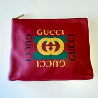 Pochette Gucci Nuova in pelle completa di dust bag