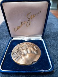 Emilio Greco Rara medaglia commemorativa in bronzo