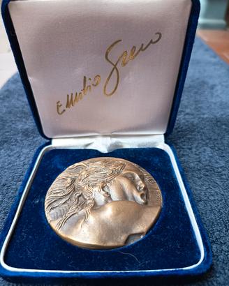 Emilio Greco Rara medaglia commemorativa in bronzo