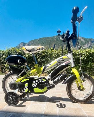 Bicicletta bambino Kappa 12"con rotelle - 