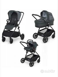 Trio passeggino, ovetto, culla con base isofix