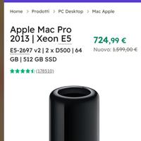 Mac pro cilindro 2013 Apple cinema 23 hd