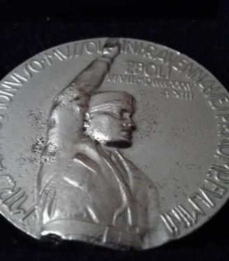 Medaglia Fascista Mussolini CCNN Eboli VI BTG AOI