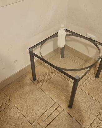 2 Tavolinetti in Vetro/Metallo 