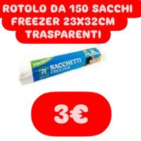 Rotolo da 150 sacchi freezer