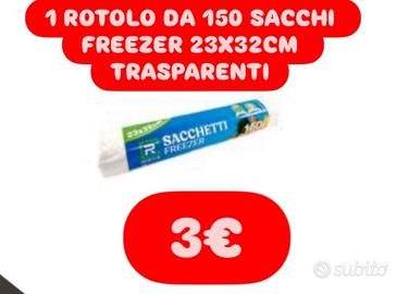 Rotolo da 150 sacchi freezer