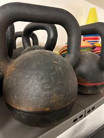 Kettlebell ghisa 24 kg - lotto 4 pezzi