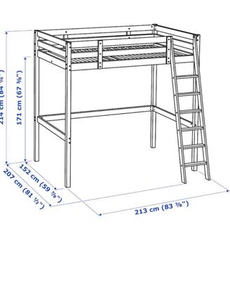 Letto a soppalco / castello