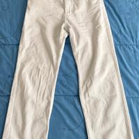 Pantalone velluto bianco invernale Calliope