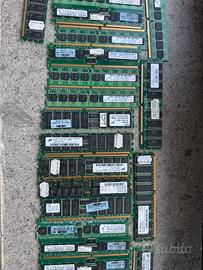 💾 Lotto RAM Vintage – SDRAM, DDR1 ECC, SO-DIMM