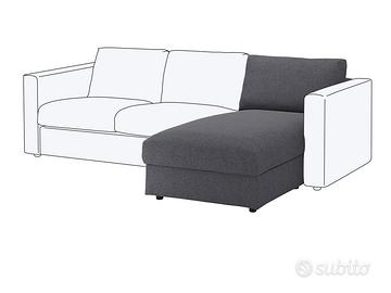 Chaise longue Ikea VIMLE con contenitore