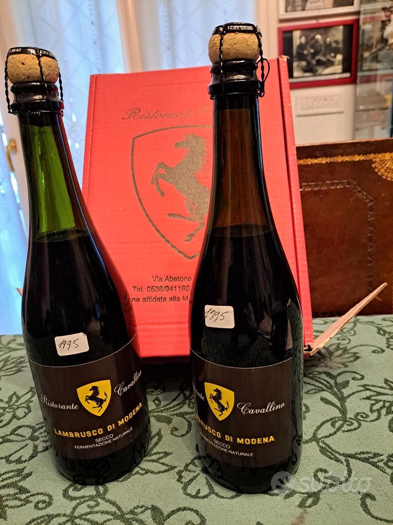 ワイン Lambrusco ristorante Cavallino ferrari FERRARI,Ristorante CAVALLINO MARANELLO.Original label WINE