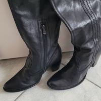 Stivali Donna Nero Giardini in pelle