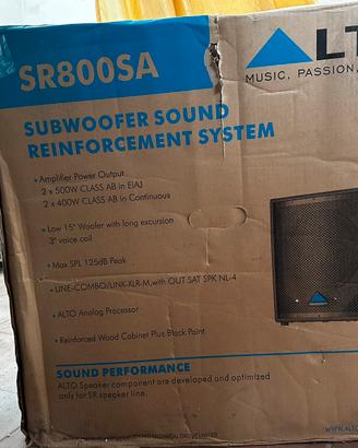 Subwoofer 15" rinforzato