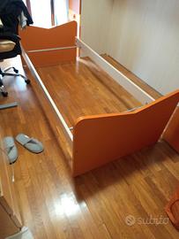 90x200 base letto componibile con materasso  schiu