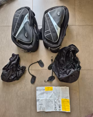 Coppia borse soffici laterali givi moto e scooter