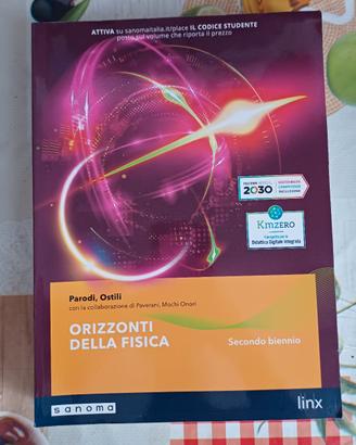 libro di testo "Orizzonti della fisica" 2° biennio