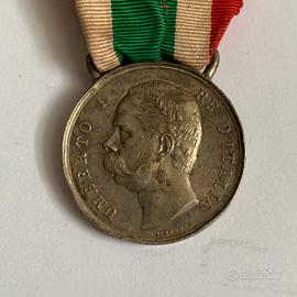 Medaglia militare unità d’italia 1870 argento