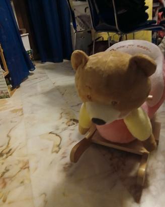 Dondolo peluche orsetto