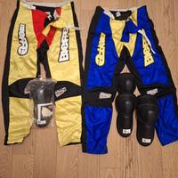 Pantaloni e gomitiere moto cross