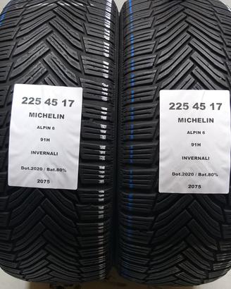 2 GOMME 225 45 17 MICHELIN A2075