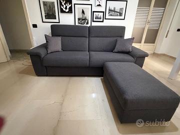 Divano letto con pouf + doppio rivestimento