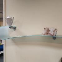 mensola in cristallo