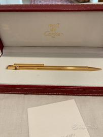 Penna Cartier originale placcata d'oro