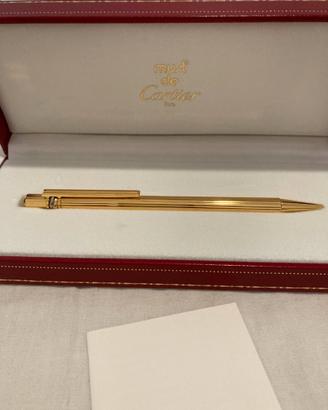 Penna Cartier originale placcata d'oro