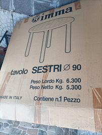 tavolo tondo bianco plastica 