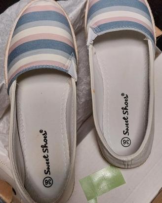 Espadrillas slip-on a righe Sweet Shoes 