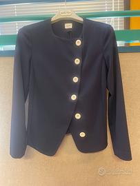 Giacca elegante blu navy Super Lady con bottoni