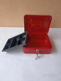 cassetta metallica portavalori con chiave