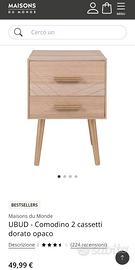 2x Comodini Maisons du Monde