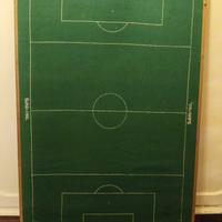 campo gioco Subbuteo montato su supporto rigido