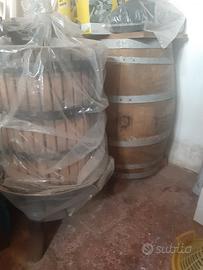 Torchio a leva per vinacci da 45 e botte in rovere