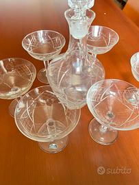 Set Bicchieri cristallo