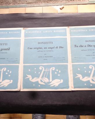 SPARTITO MUSICALE -DONIZETTI n. 3 pezzi [C7]