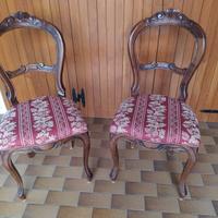 Coppia sedie antiche Luigi Filippo