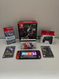 Nintendo switch oled pokemon + giochi e accessori