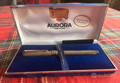 Penna Stilografica Aurora in Arg 925 e punta oro