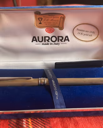 Penna Stilografica Aurora in Arg 925 e punta oro
